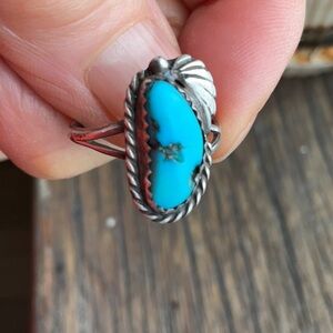 Vintage turquoise sterling ring